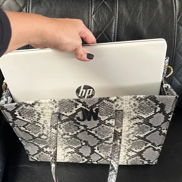 Jason Wu EUC Snakeskin Pattern Women's Bag - Black and Gray - Picture 13 of 13